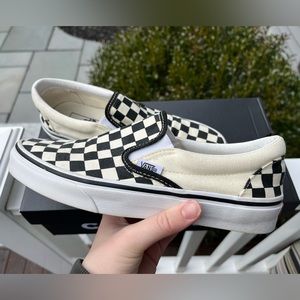 Black & White Checkered Vans